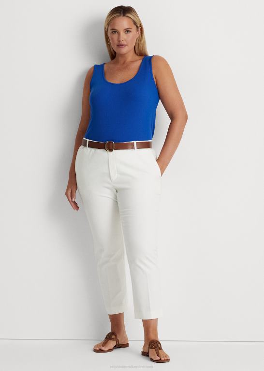 blå saturn Kvinder Ralph Lauren stretch bomulds tank Z426B4523