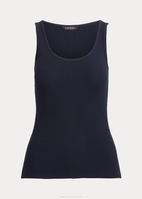 flåde Kvinder Ralph Lauren tanktop i bomuldsblanding Z426B3828