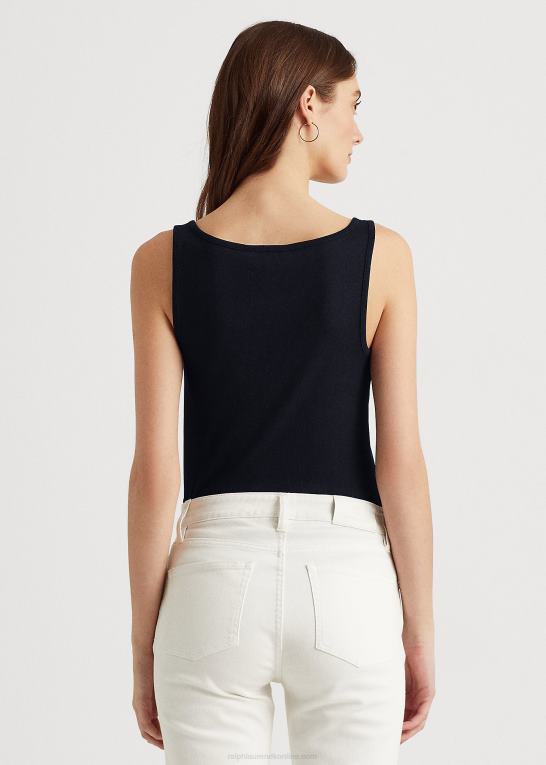 flåde Kvinder Ralph Lauren tanktop i bomuldsblanding Z426B3828