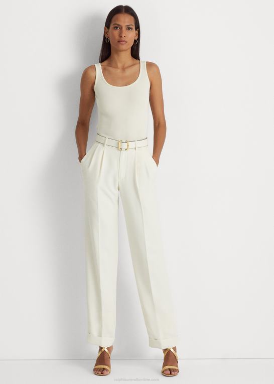 mascarpone creme Kvinder Ralph Lauren tanktop i bomuldsblanding Z426B3827