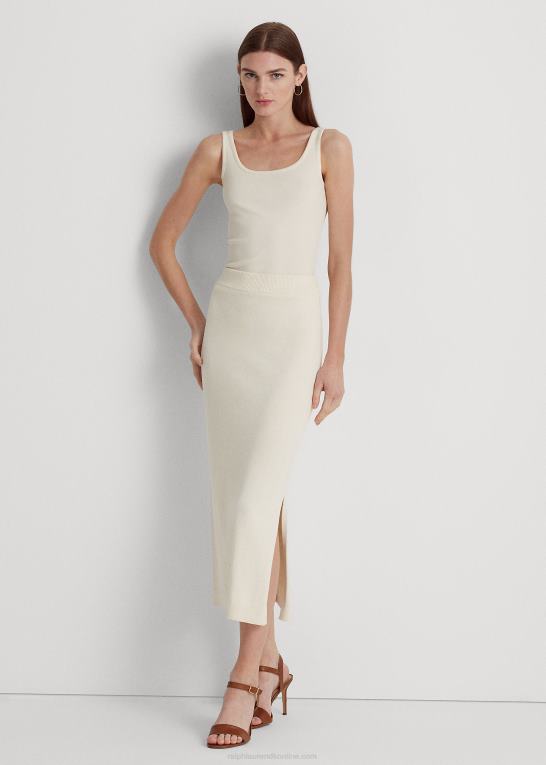 mascarpone creme Kvinder Ralph Lauren tanktop i bomuldsblanding Z426B4311