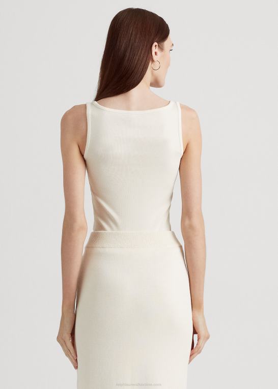 mascarpone creme Kvinder Ralph Lauren tanktop i bomuldsblanding Z426B4311