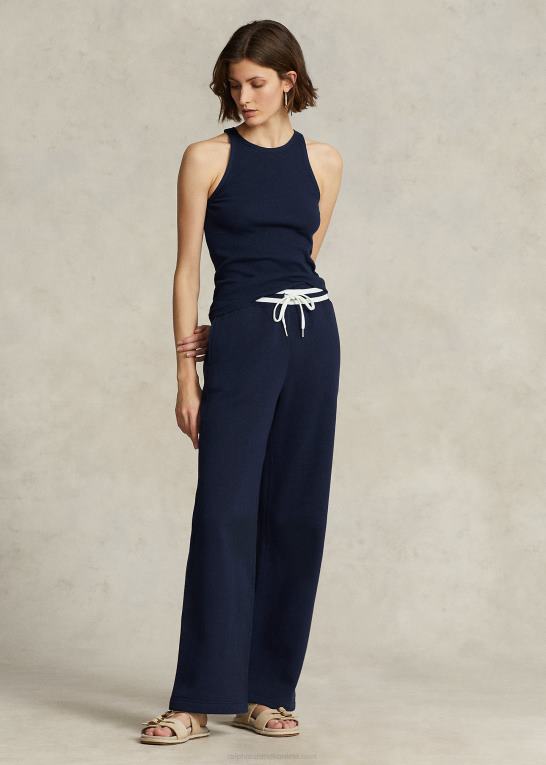 newport flåde Kvinder Ralph Lauren ribbet tanktop i bomuld Z426B2870