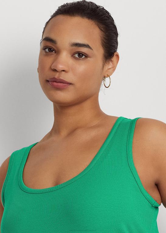 palmeblad Kvinder Ralph Lauren stretch bomulds tank Z426B4524