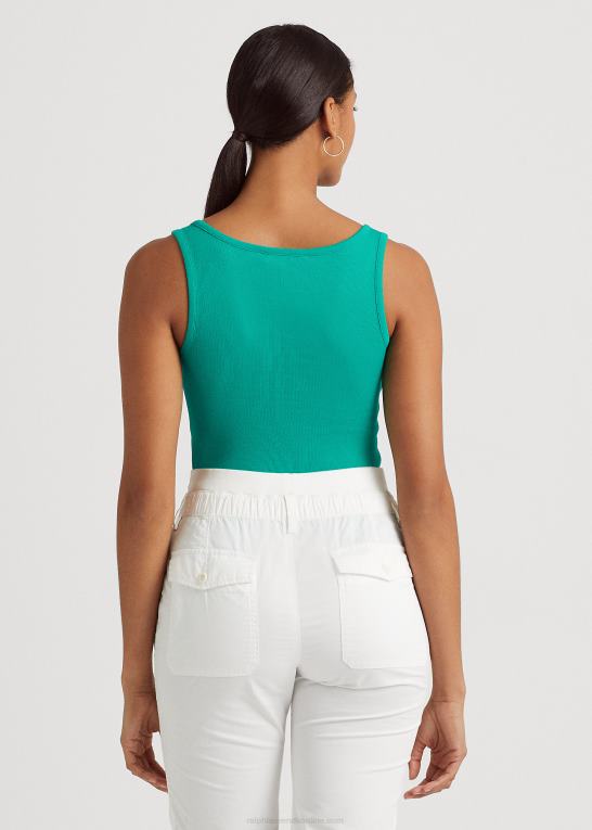 palmeblad Kvinder Ralph Lauren tanktop i bomuldsblanding Z426B4309