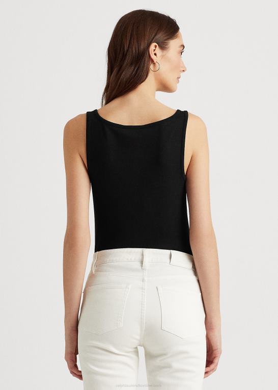 sort Kvinder Ralph Lauren tanktop i bomuldsblanding Z426B3830