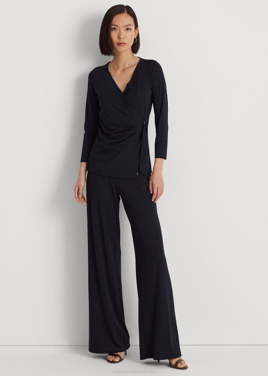 flåde Kvinder Ralph Lauren stretch jersey top Z426B4279