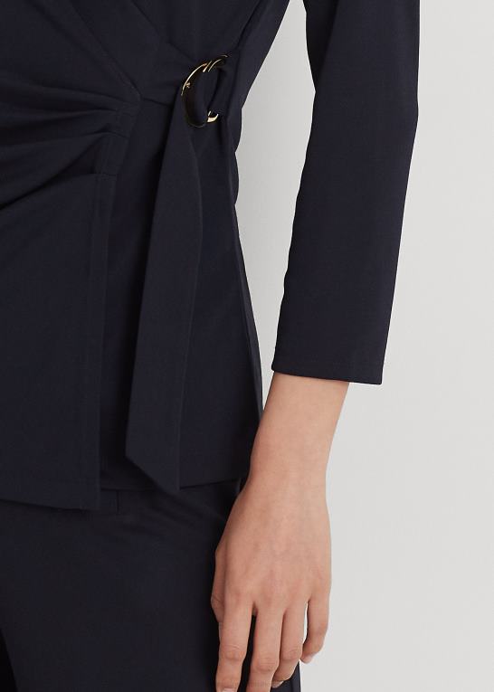 flåde Kvinder Ralph Lauren stretch jersey top Z426B4279