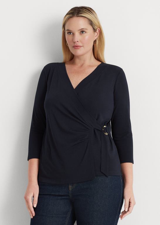 flåde Kvinder Ralph Lauren stretch jersey top Z426B4492