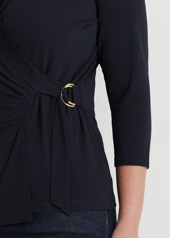 flåde Kvinder Ralph Lauren stretch jersey top Z426B4492
