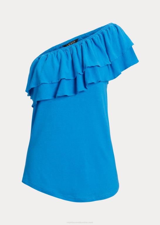 flammende hav Kvinder Ralph Lauren jersey en-skulder top Z426B3877