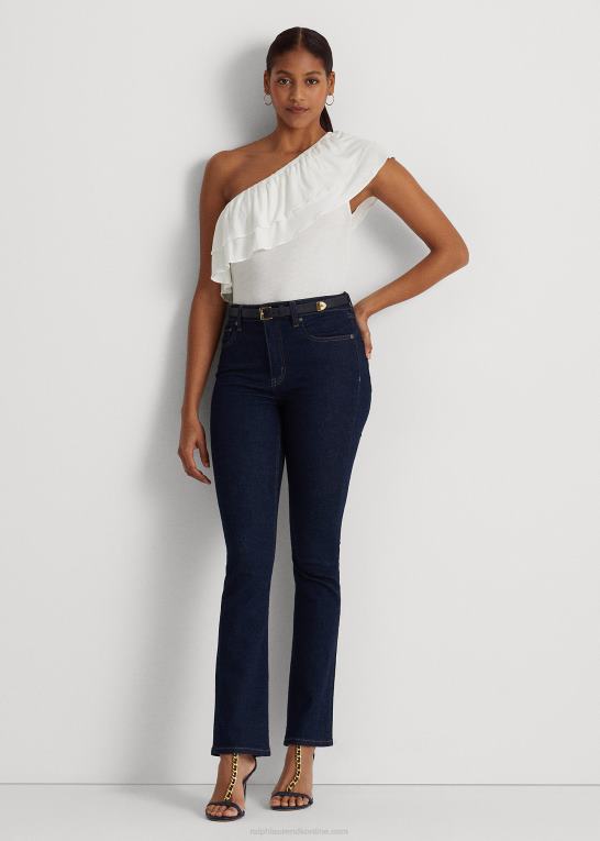 hvid Kvinder Ralph Lauren jersey en-skulder top Z426B3878