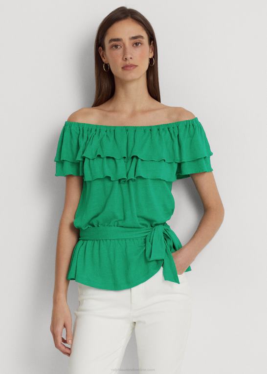 palmeblad Kvinder Ralph Lauren jersey off-the-shoulder top Z426B3856