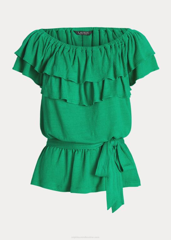 palmeblad Kvinder Ralph Lauren jersey off-the-shoulder top Z426B3856