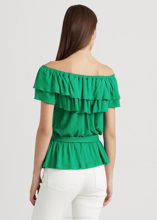 palmeblad Kvinder Ralph Lauren jersey off-the-shoulder top Z426B3856