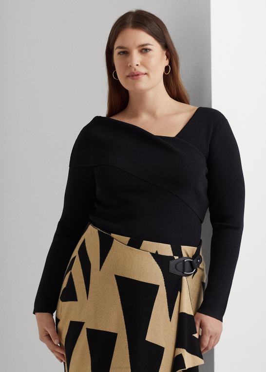 Kvinder Ralph Lauren asymmetrisk langærmet sweater Z426B4781