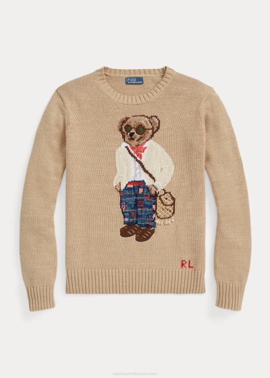 Kvinder Ralph Lauren polobjørn sweater i bomuldsblanding Z426B3210