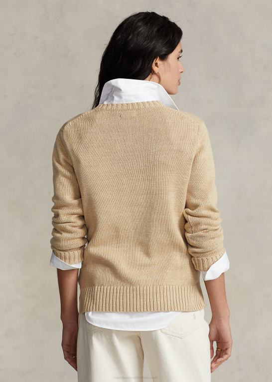 Kvinder Ralph Lauren polobjørn sweater i bomuldsblanding Z426B3210