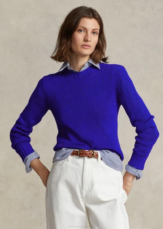 Royal Kvinder Ralph Lauren bomuldstrøje med rund hals Z426B3197