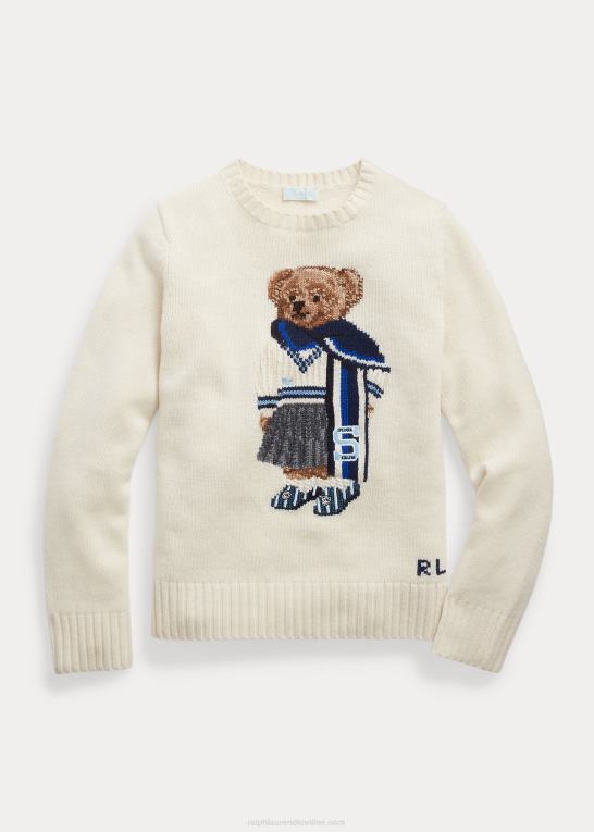 creme multi Kvinder Ralph Lauren polo bear sweater fra spelman-kollektionen Z426B3322