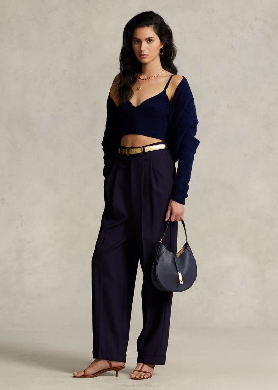 flåde Kvinder Ralph Lauren kabelstrikket uld-cashmir bralette Z426B3115