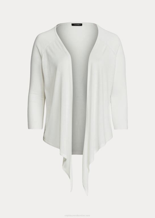 hvid Kvinder Ralph Lauren sweater i hørblanding Z426B4550