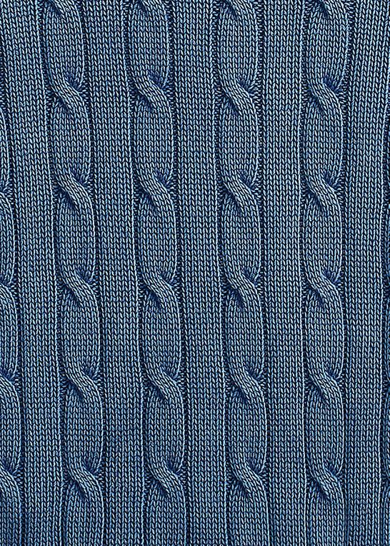 indigo Kvinder Ralph Lauren slim fit kabelstrikket sweater Z426B3357