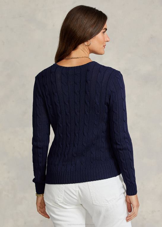 jægerflåde Kvinder Ralph Lauren slim fit kabelstrikket sweater Z426B3358