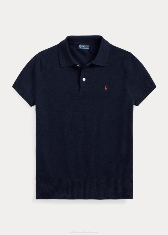 jægerflåde Kvinder Ralph Lauren slim fit kashmir poloshirt Z426B3181