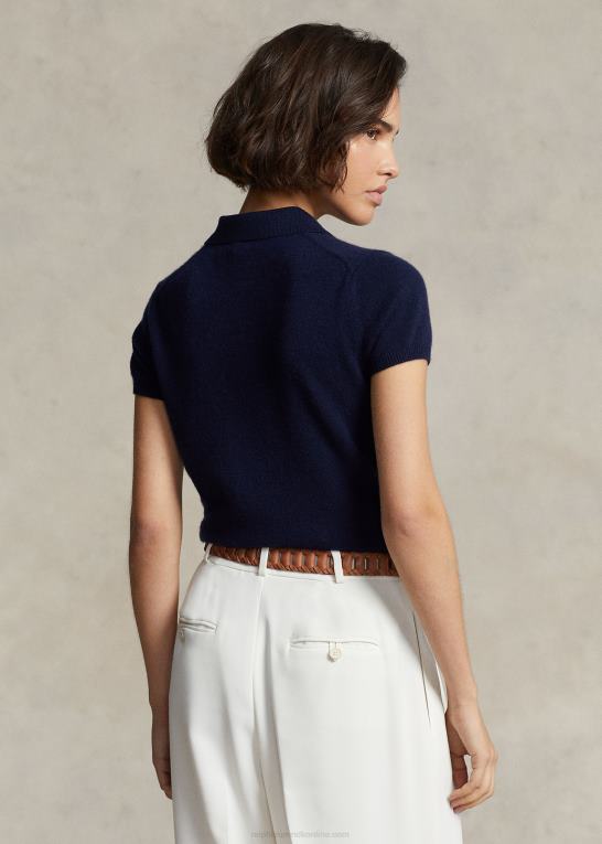 jægerflåde Kvinder Ralph Lauren slim fit kashmir poloshirt Z426B3181
