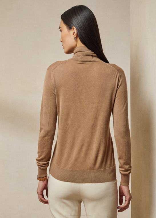 kamel Kvinder Ralph Lauren kashmir rullekrave Z426B3527