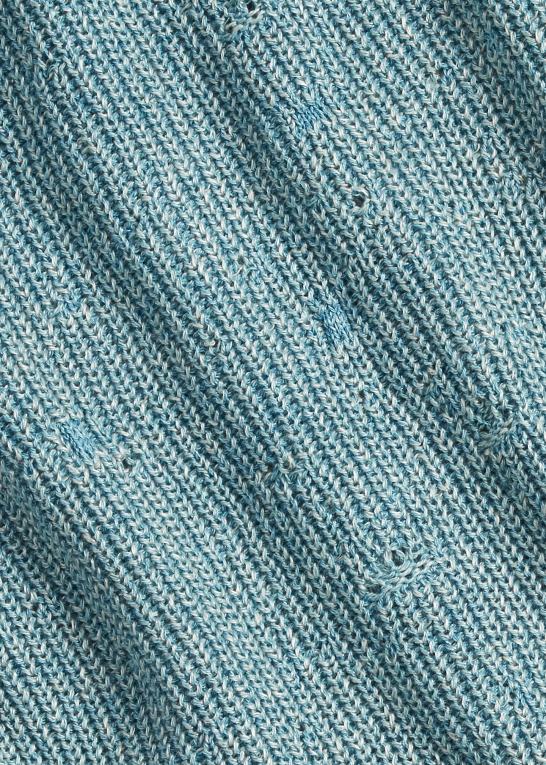 let indigo Kvinder Ralph Lauren bomulds-hør cardigan med bælte Z426B3641