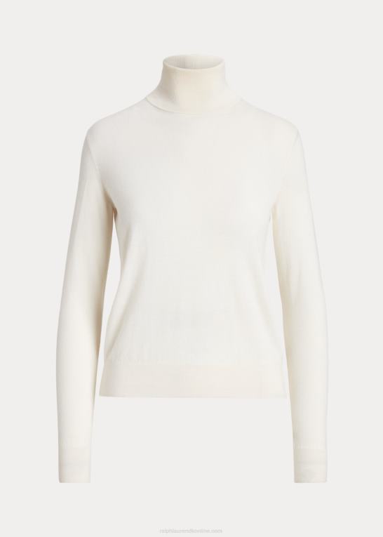 lux creme Kvinder Ralph Lauren kashmir rullekrave Z426B3528