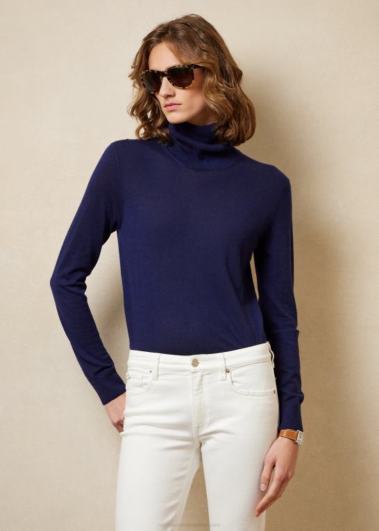 lux marine Kvinder Ralph Lauren kashmir rullekrave Z426B3529