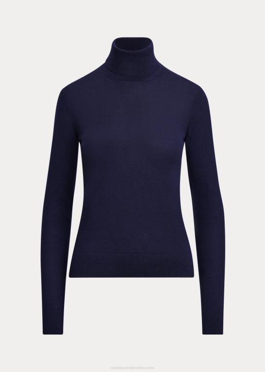 lux marine Kvinder Ralph Lauren kashmir rullekrave Z426B3529