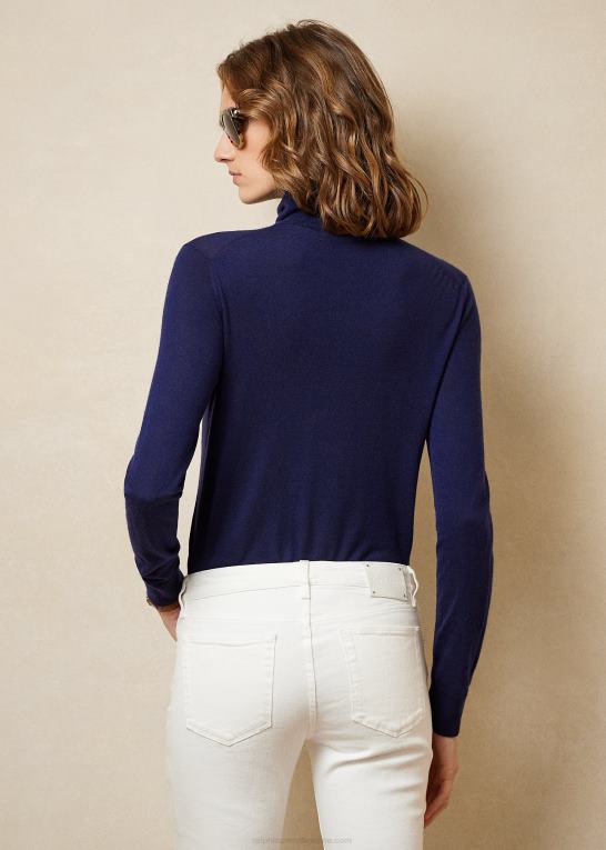 lux marine Kvinder Ralph Lauren kashmir rullekrave Z426B3529