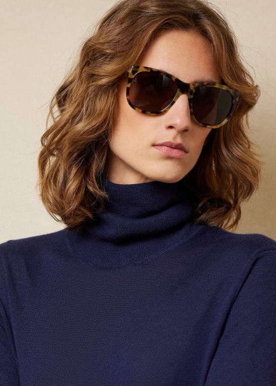 lux marine Kvinder Ralph Lauren kashmir rullekrave Z426B3529