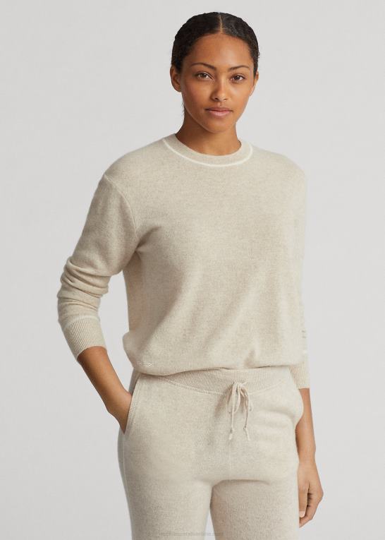 sandlyng Kvinder Ralph Lauren kashmir sweater med rund hals Z426B3727