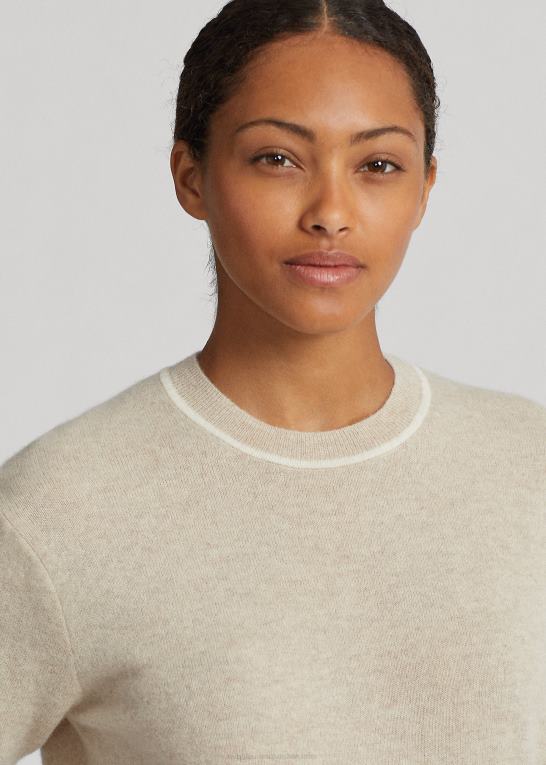 sandlyng Kvinder Ralph Lauren kashmir sweater med rund hals Z426B3727