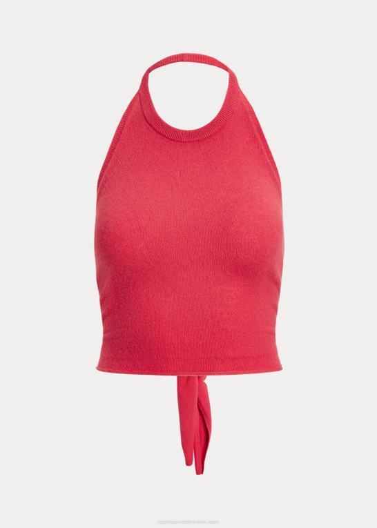 solnedgang rød Kvinder Ralph Lauren beskåret grime i kashmirblanding Z426B2944