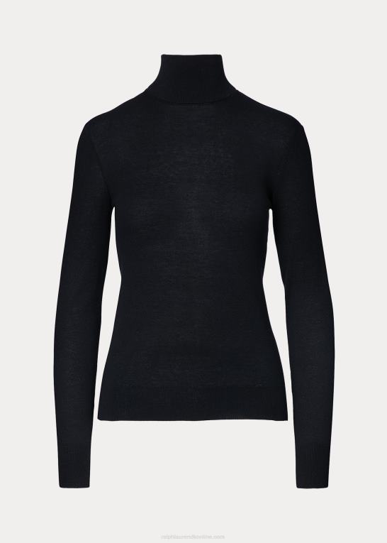 sort Kvinder Ralph Lauren kashmir rullekrave Z426B3526