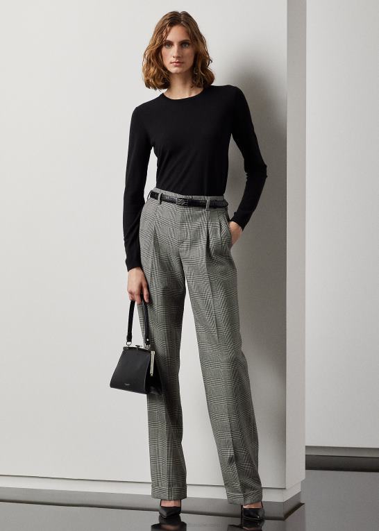 sort Kvinder Ralph Lauren sweater i merinould med rund hals Z426B3583