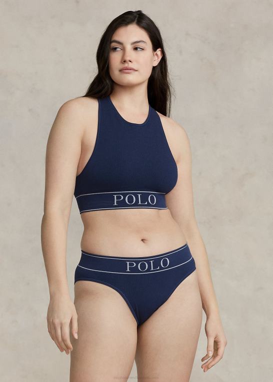 flåde Kvinder Ralph Lauren logo sømløs high-rise trusse Z426B3381