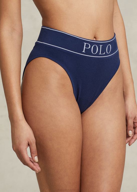 flåde Kvinder Ralph Lauren logo sømløs high-rise trusse Z426B3381