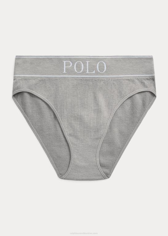 gråmeleret Kvinder Ralph Lauren logo sømløs high-rise trusse Z426B3371