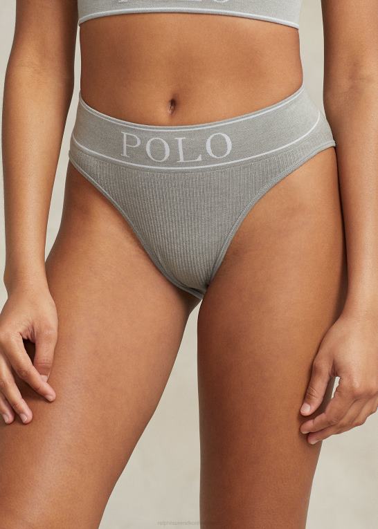 gråmeleret Kvinder Ralph Lauren logo sømløs high-rise trusse Z426B3371