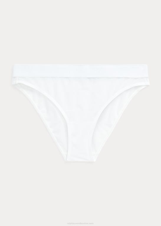 hvid sky Kvinder Ralph Lauren mesh lav talje bikini trusse Z426B3374