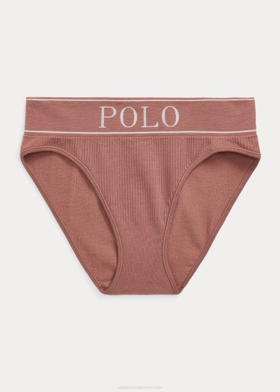 terracotta Kvinder Ralph Lauren logo sømløs high-rise trusse Z426B3380