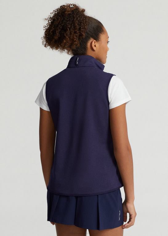 aktiv ombre Kvinder Ralph Lauren quiltet hybrid-vest med fuld lynlås foran Z426B9404