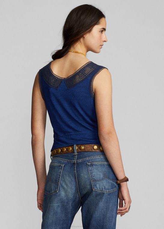 indigo Kvinder Ralph Lauren hæklet camisole Z426B3639